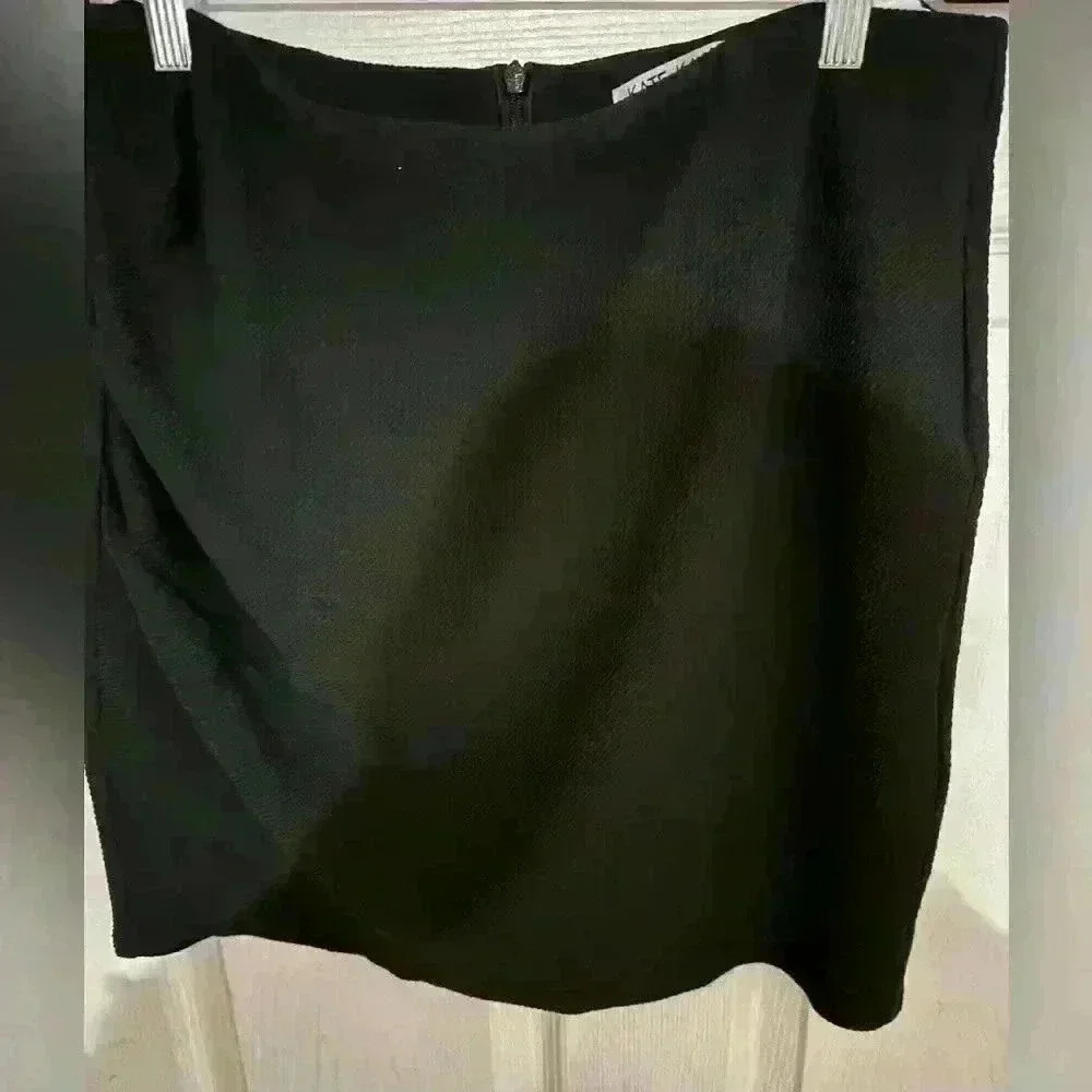 NWT Kate Kasin Black Mini Pencil Skirt Size XL